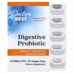 Doctor’s Best Digestive Probiotic 20 Billion 30 veg caps bottle