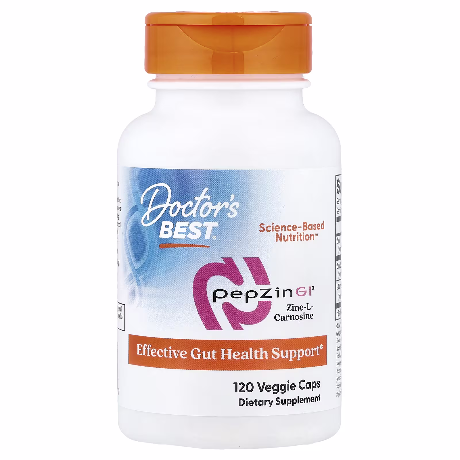 Doctor’s Best PepZin GI 120 Veg Caps Doctor’s Best PepZin GI 120 veg caps bottle