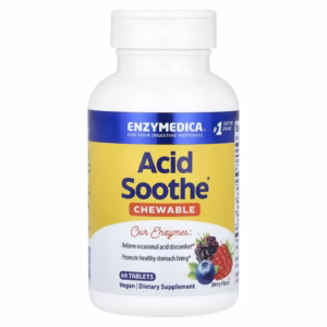Enzymedica Acid Soothe Chewable Berry 60 tablets bottle