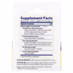 Supplement facts panel for Enzymedica Digest Complete 30 capsules