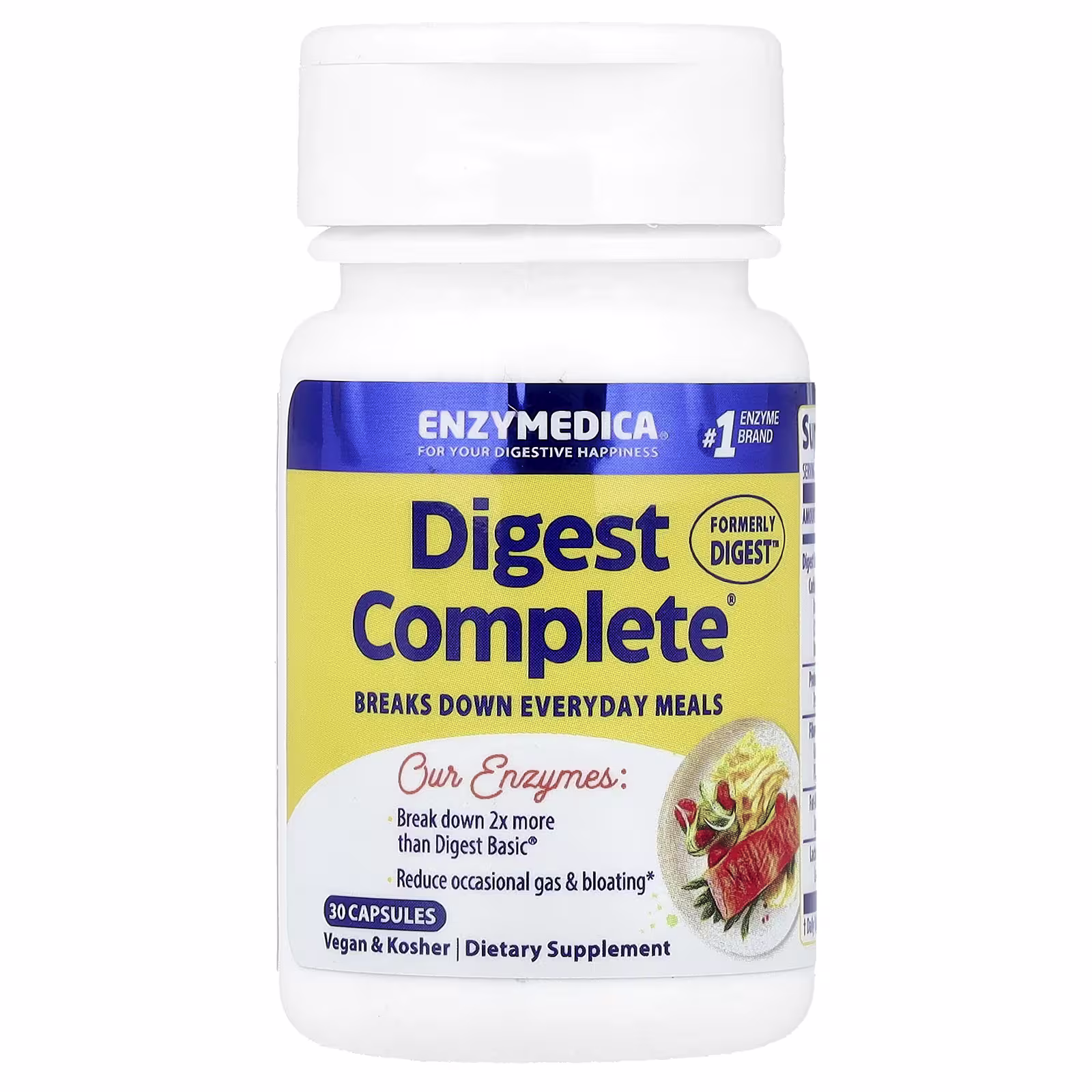 Enzymedica Digest Complete 30 Capsules Enzymedica Digest Complete 30 capsules bottle