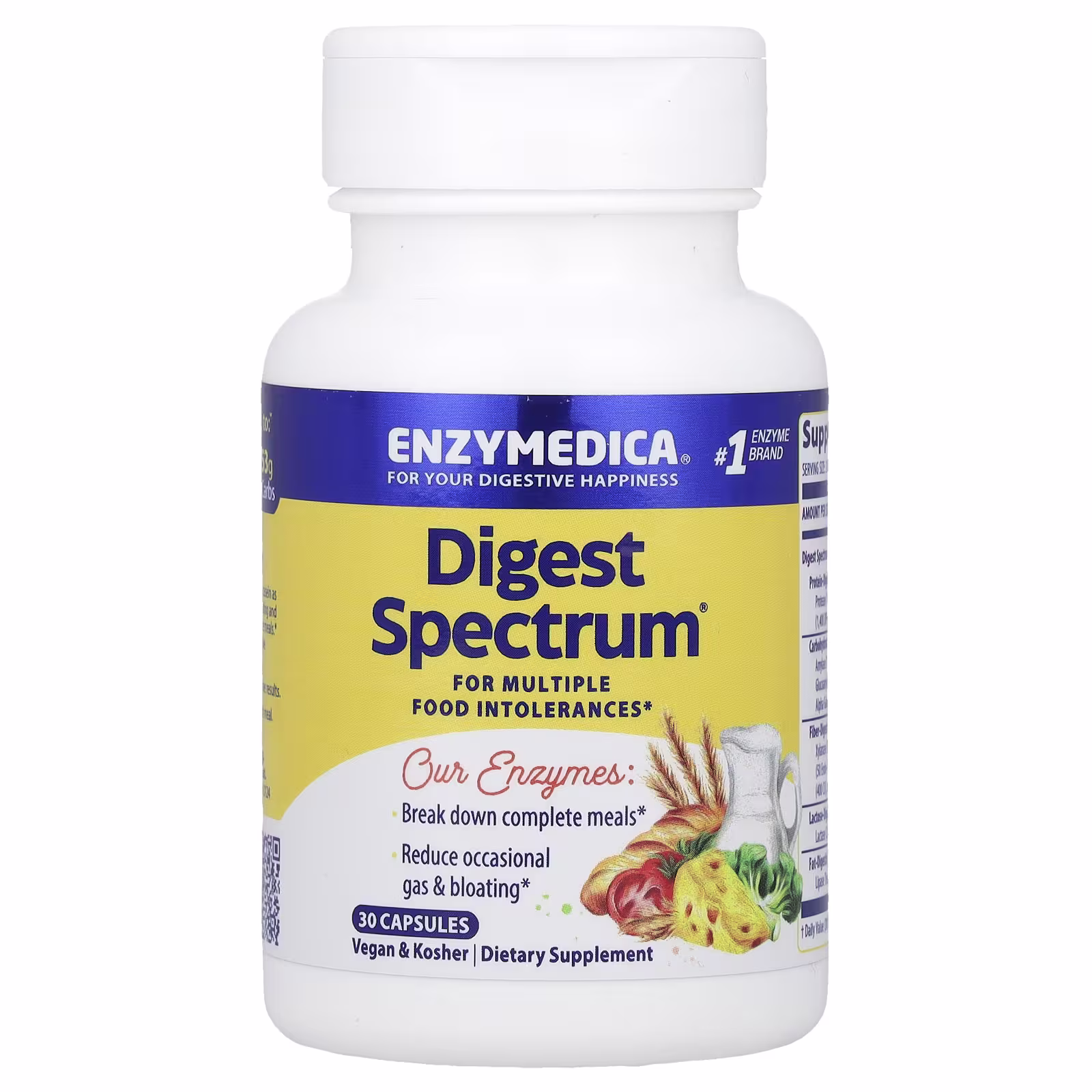 Enzymedica Digest Spectrum 30 Capsules Enzymedica Digest Spectrum 30 capsules bottle