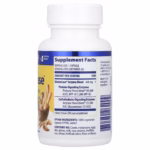 Supplement facts panel for Enzymedica GlutenEase 60 capsules