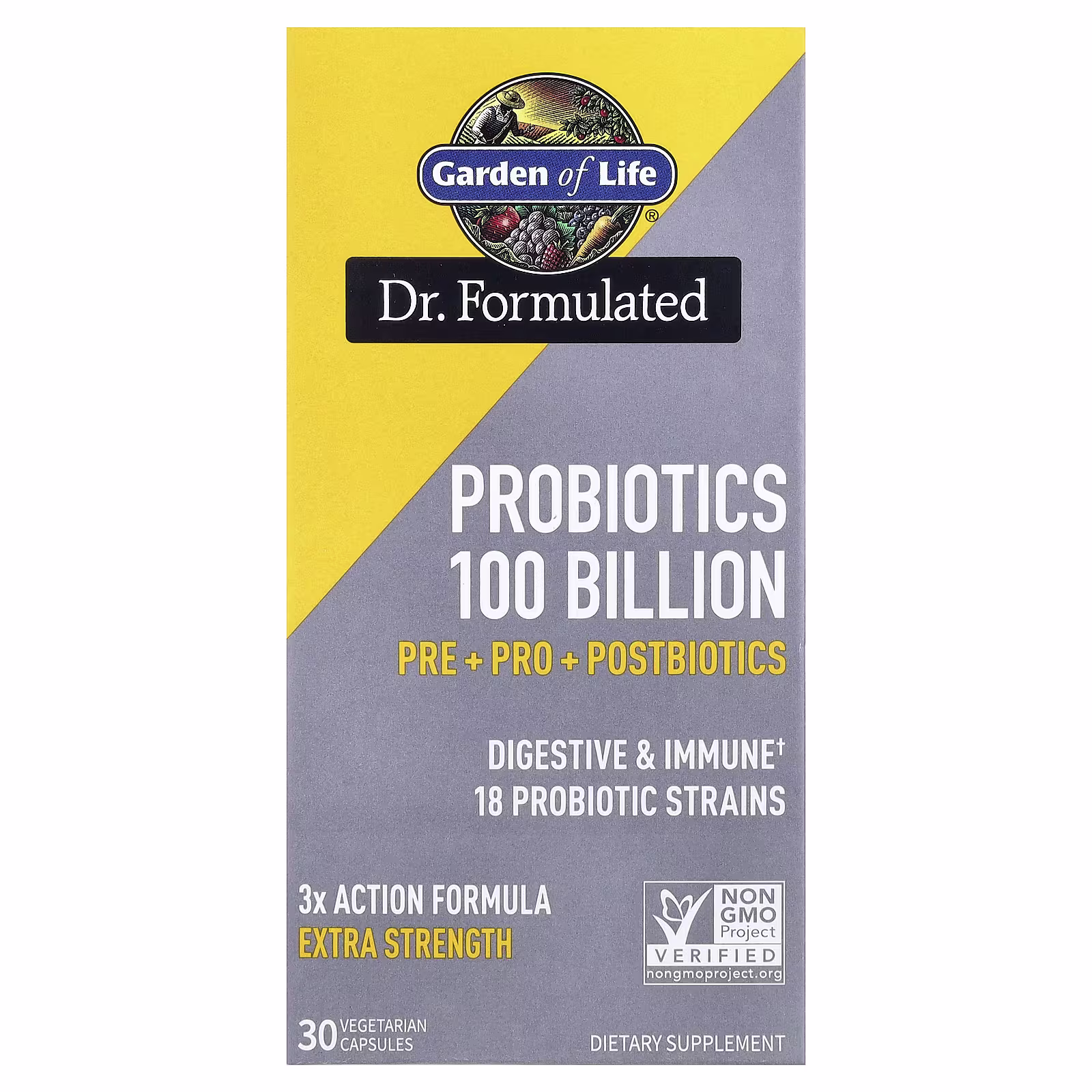 Garden of Life Dr. Formulated Probiotics 100 Billion 30 Veg Caps Garden of Life Dr. Formulated Probiotics 100 Billion 30 veg caps