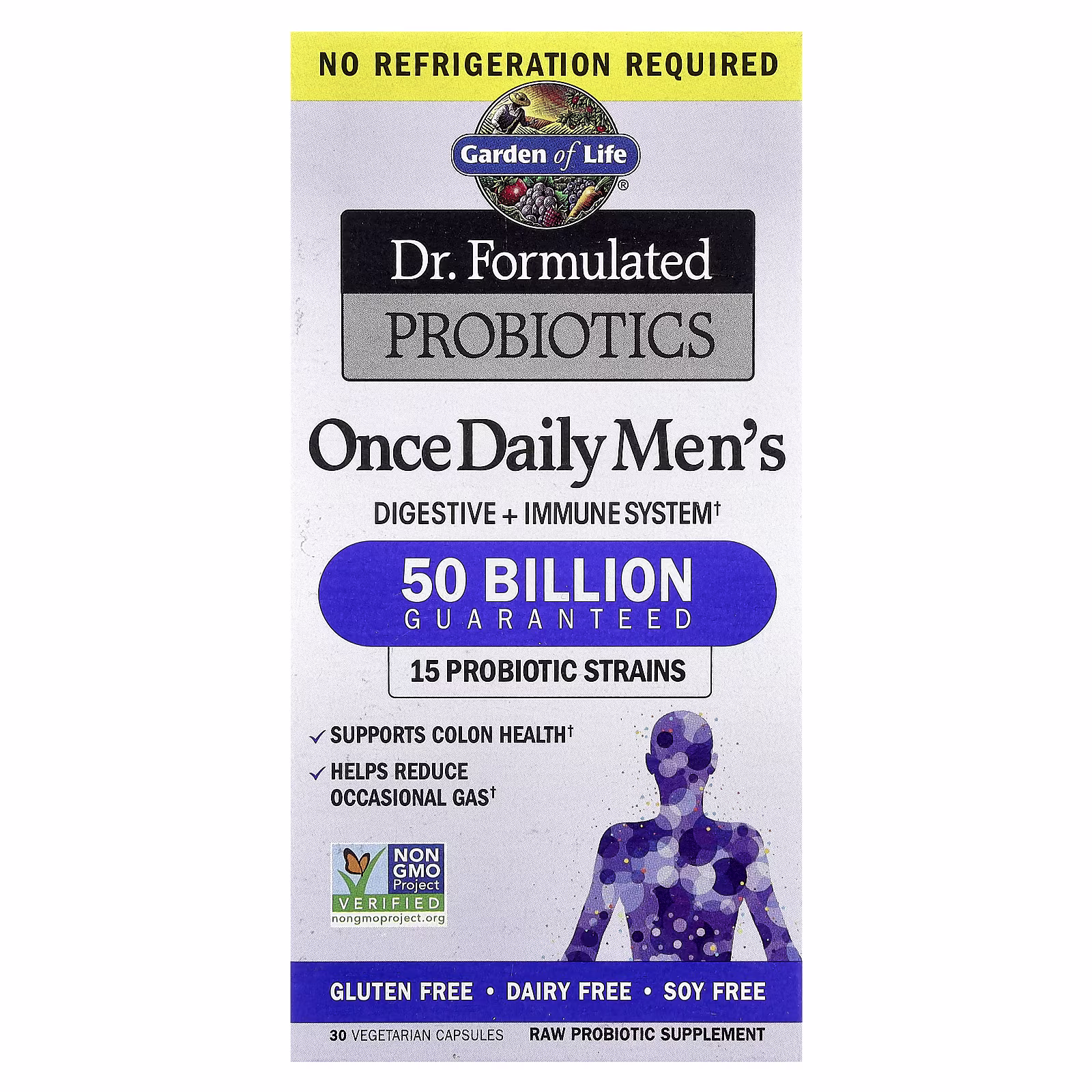 Garden of Life Dr. Formulated Probiotics Once Daily Men’s 30 Veg Caps Garden of Life Dr. Formulated Probiotics Once Daily Men’s 30 veg caps bottle