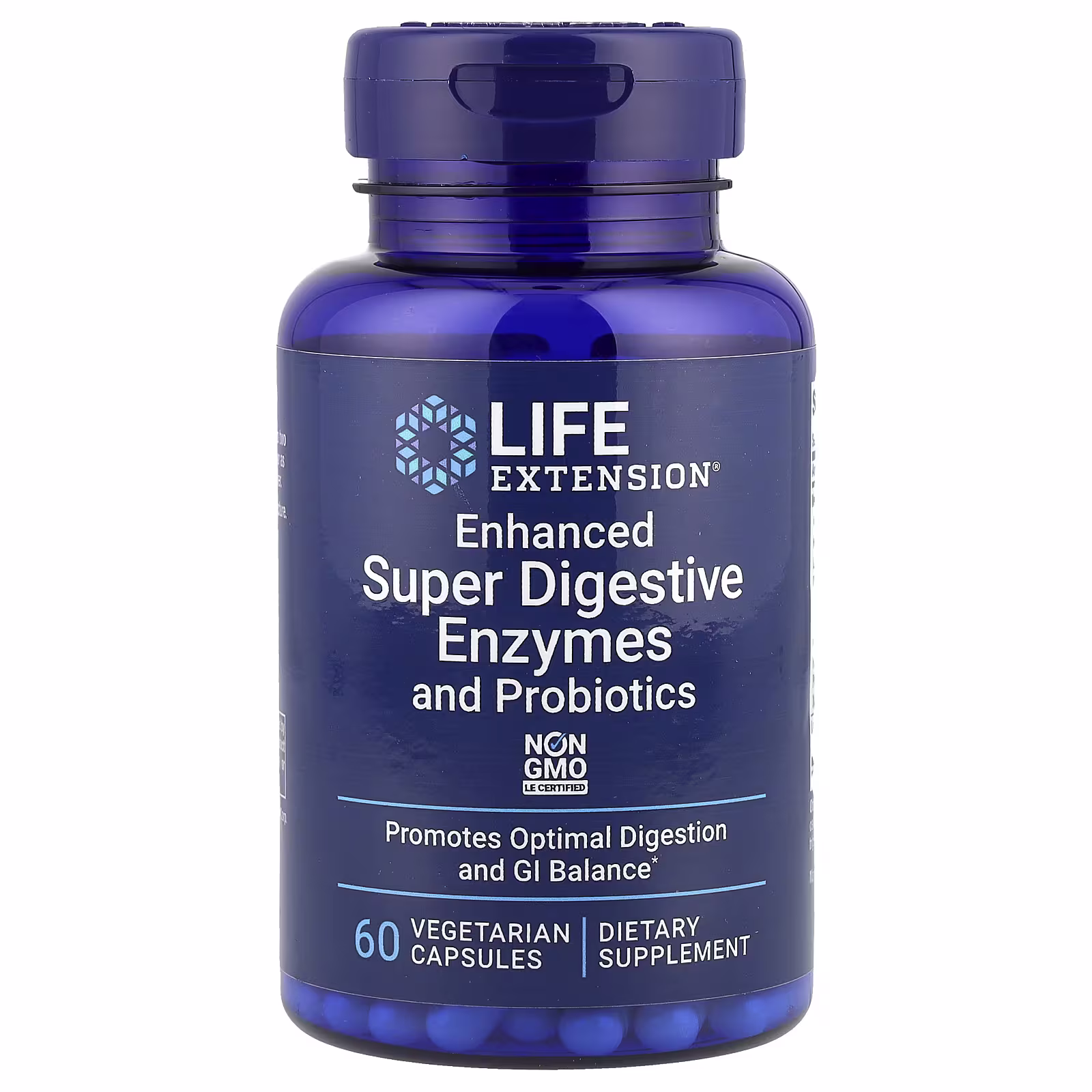 Life Extension Enhanced Super Digestive Enzymes and Probiotics 60 Veg Caps Life Extension Enhanced Super Digestive Enzymes and Probiotics 60 veg caps bottle