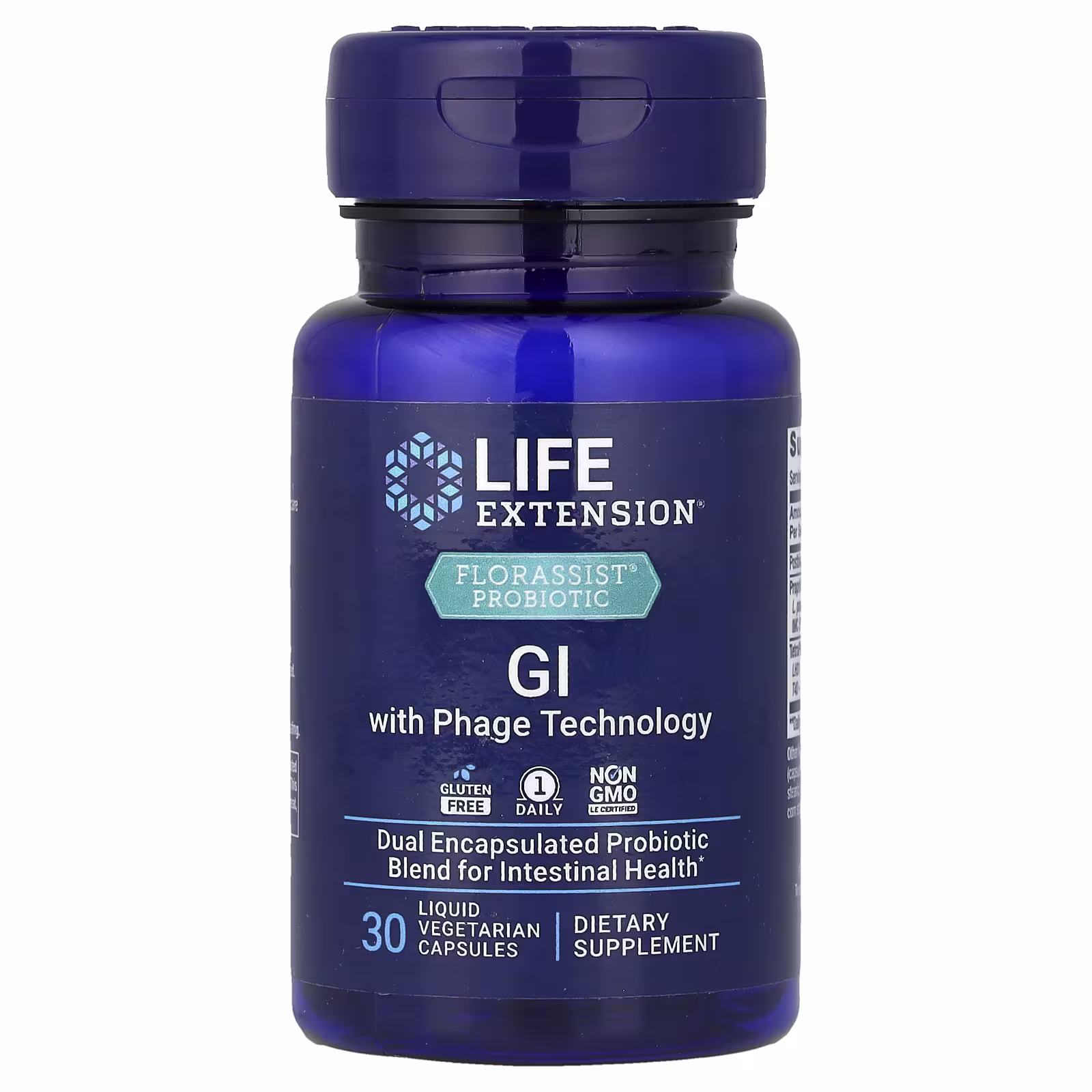 Life Extension Florassist GI with Phage Technology 30 Veg Caps Life Extension Florassist GI with Phage Technology