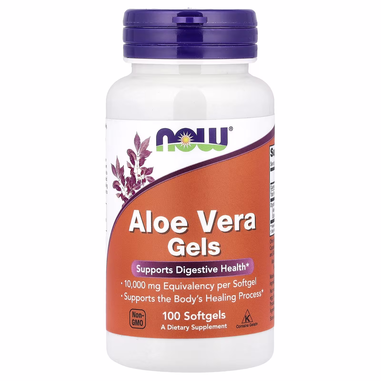 NOW Foods Aloe Vera Gels 100 Softgels NOW Foods Aloe Vera Gels 100 softgels bottle