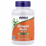 NOW Foods Ginger Root 550 mg supplement bottle
