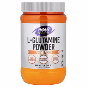 NOW Foods L‑Glutamine Powder 454 g container
