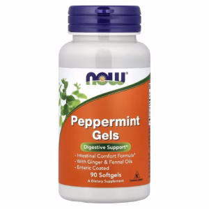 NOW Foods Peppermint Gels 90 softgels bottle NOW Foods Peppermint Gels