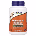 NOW Foods Probiotic‑10 25 Billion 100 Veg Capsules front bottle image