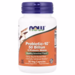NOW Foods Probiotic‑10 50 Billion supplement bottle