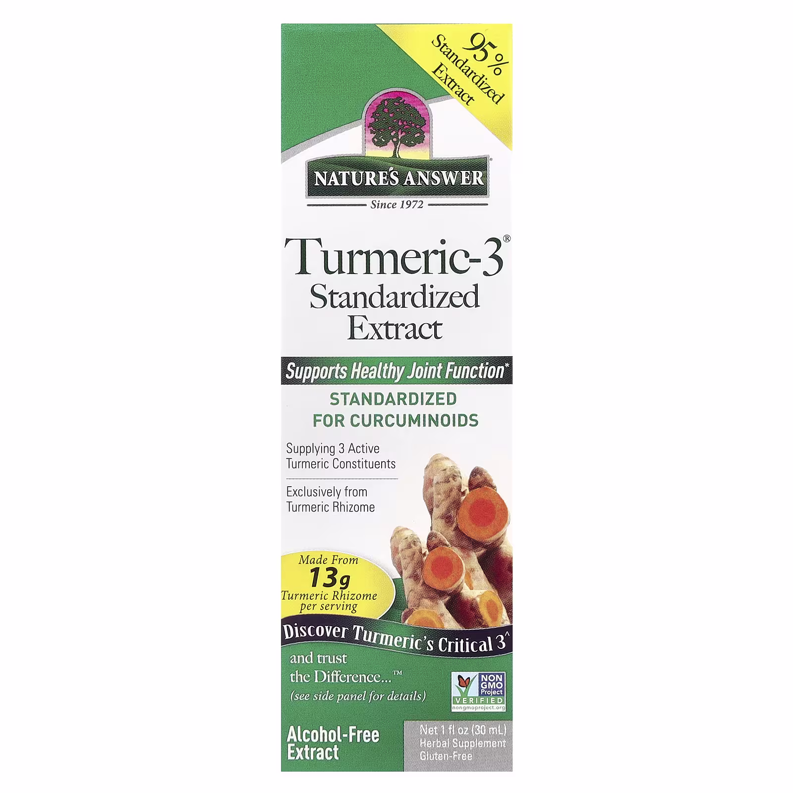 Nature’s Answer Turmeric‑3 Standardized Extract – 30 ml Nature’s Answer Turmeric‑3 Standardized Extract 30 ml