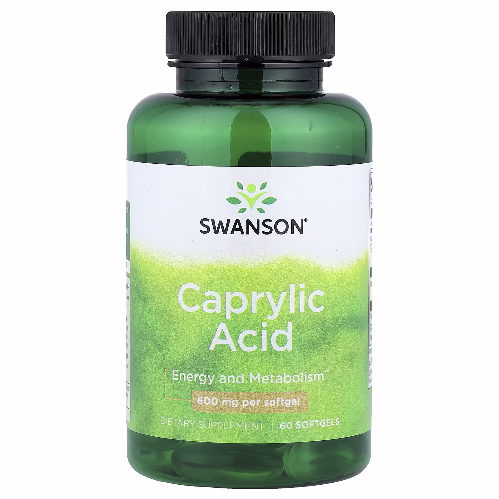 Swanson Caprylic Acid 600mg – 60 Softgels Swanson Caprylic Acid 600mg 60 Softgels