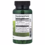 Supplement facts panel for Swanson Ginger & Turmeric 60 Capsules