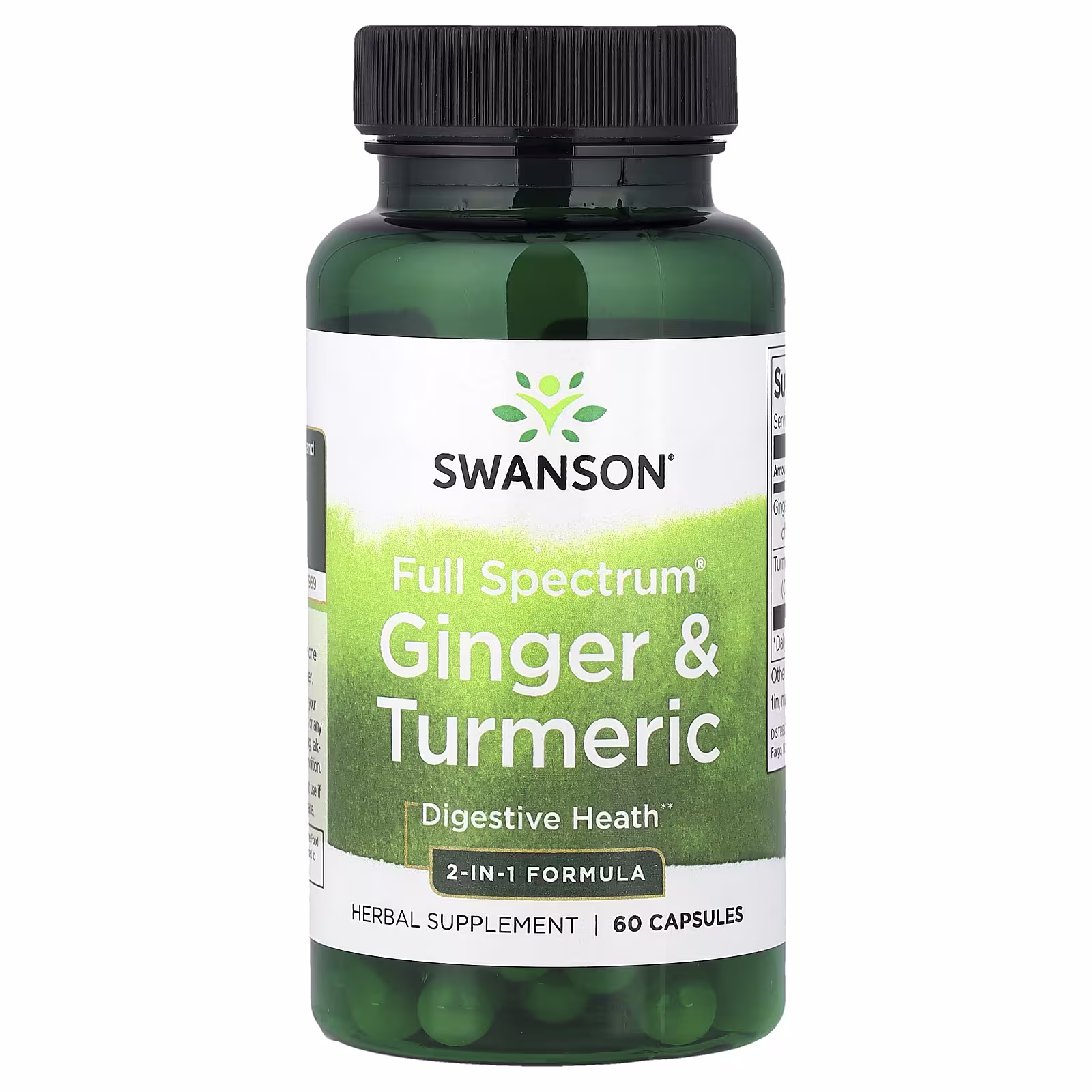 Swanson Ginger & Turmeric – 60 Capsules Swanson Ginger & Turmeric
