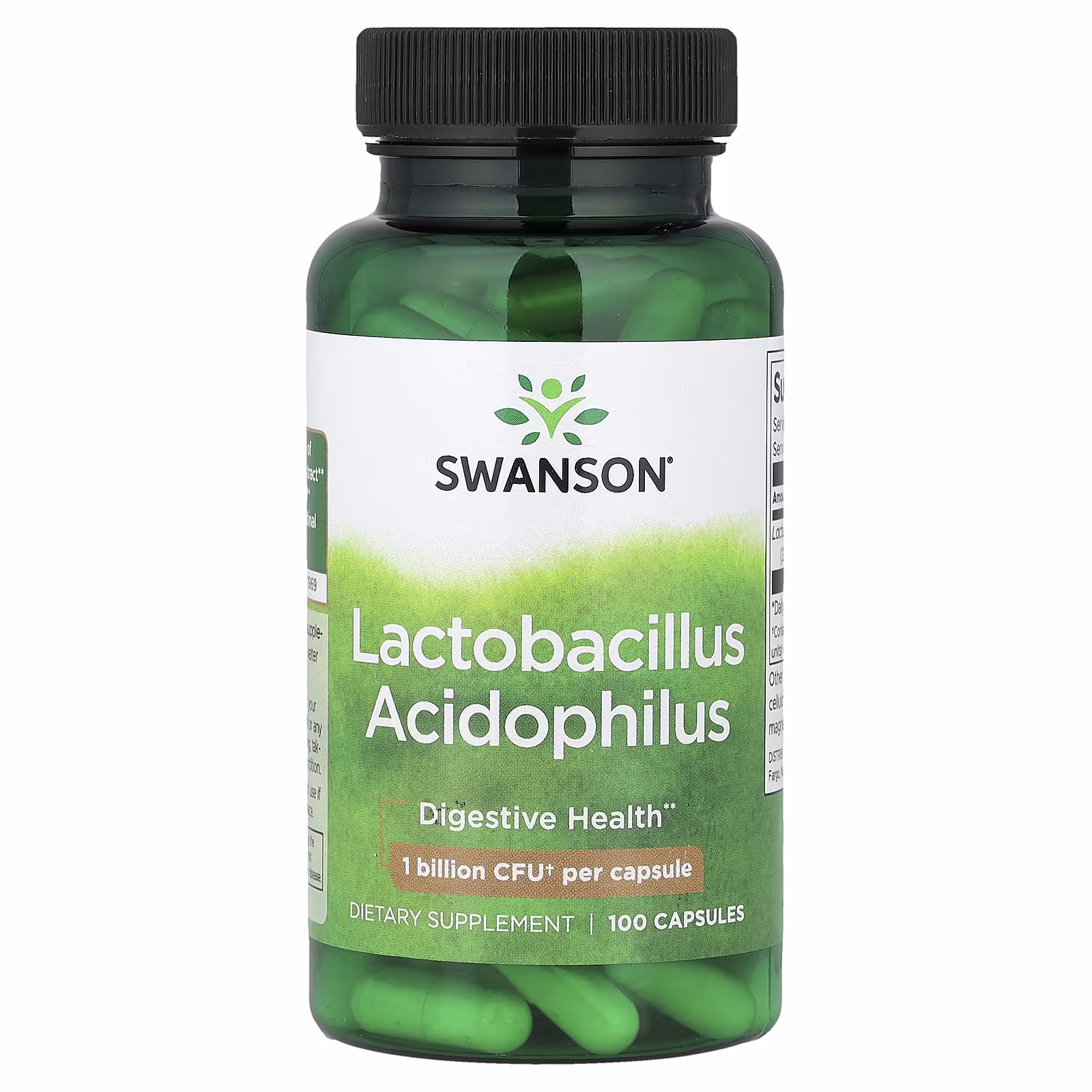 Swanson Lactobacillus Acidophilus 1 Billion CFU – 100 Capsules Swanson Lactobacillus Acidophilus digestive health