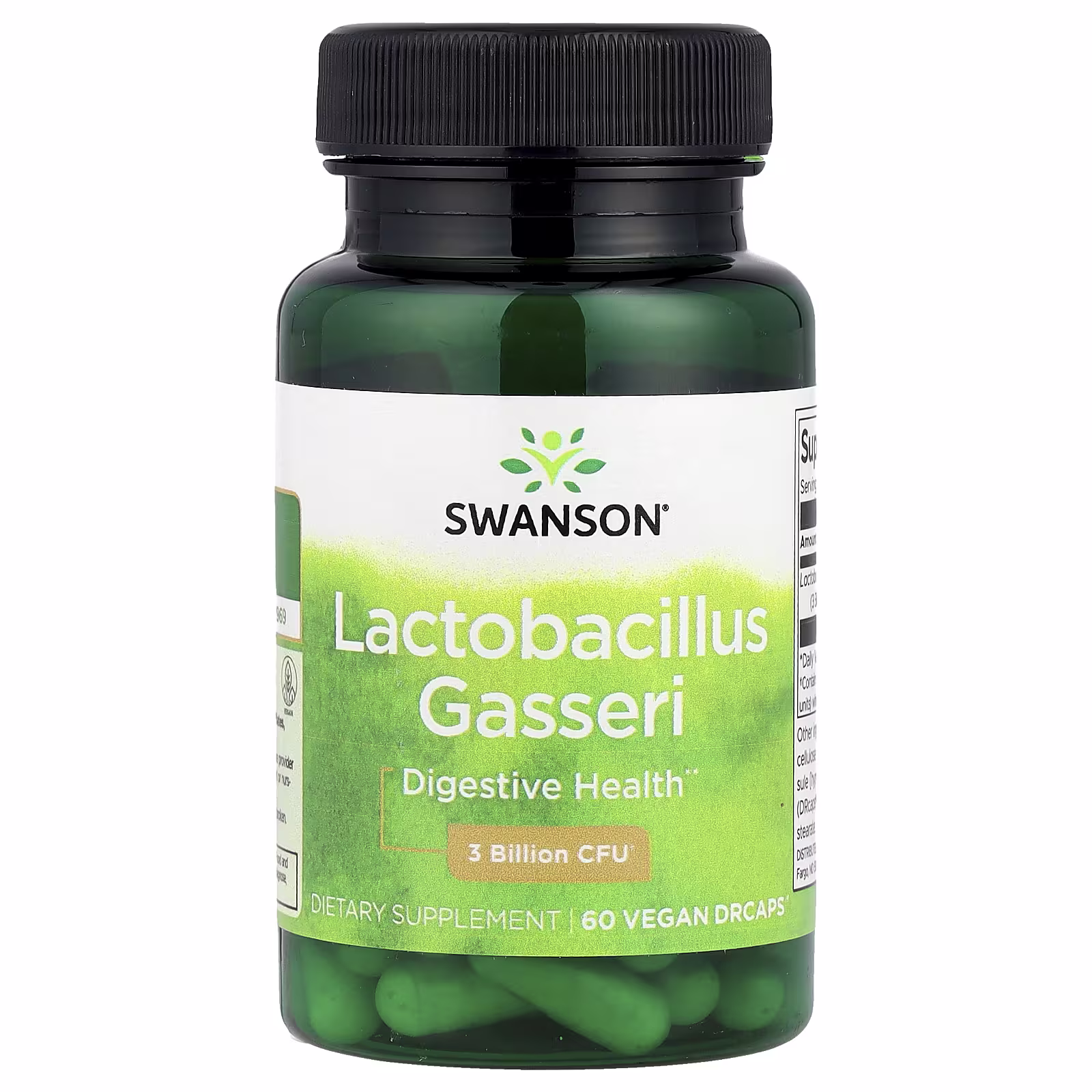 Swanson Lactobacillus Gasseri – 3 Billion CFU – 60 Veg Caps Swanson Lactobacillus Gasseri